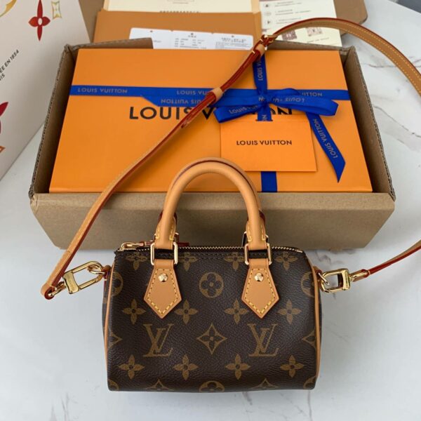 Louis Vuitton Nano Speedy M81085，Size：16*10*7.5cm