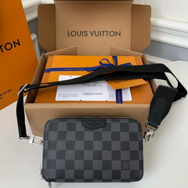 Louis Vuitton Portafoglio indossabile Alpha N60418，Size：18.5*11*6.5cm