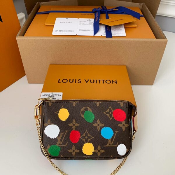 Louis Vuitton × YK MINI POCHETTE ACCESSOIRES mini Mahjong bag M81866 size：15.5*10.5*4cm