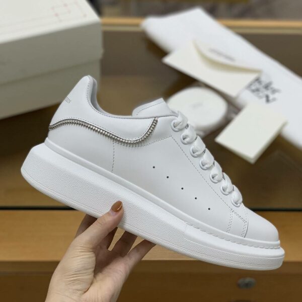 Alexander McQueen MQ All white zip Sneakers