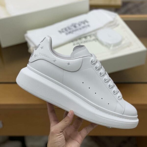 Alexander McQueen MQ Silver Flying Swallow tail Sneakers