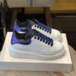 Alexander McQueen MQ Blue snake-grain pattern tail Sneakers