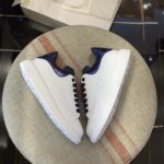 Alexander McQueen MQ Blue snake-grain pattern tail Sneakers