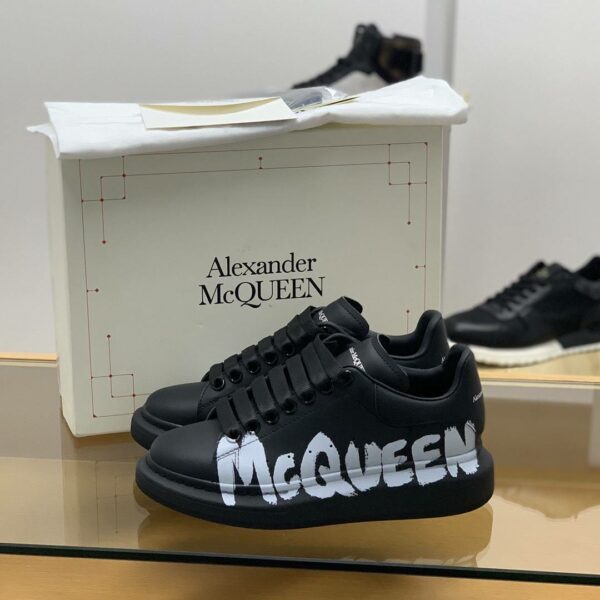 Alexander McQueen MQ 3D black letter Sneakers