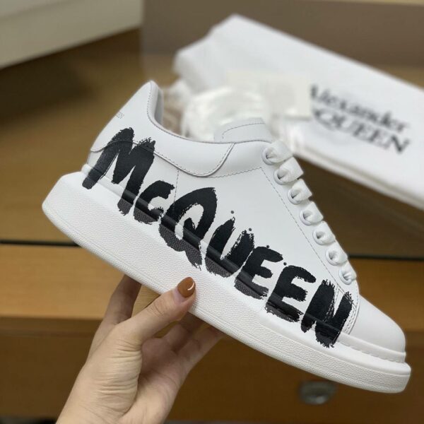 Alexander McQueen MQ 3D white letter Sneakers