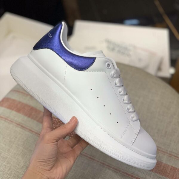 Alexander McQueen MQ plating blue velvet tail Sneakers