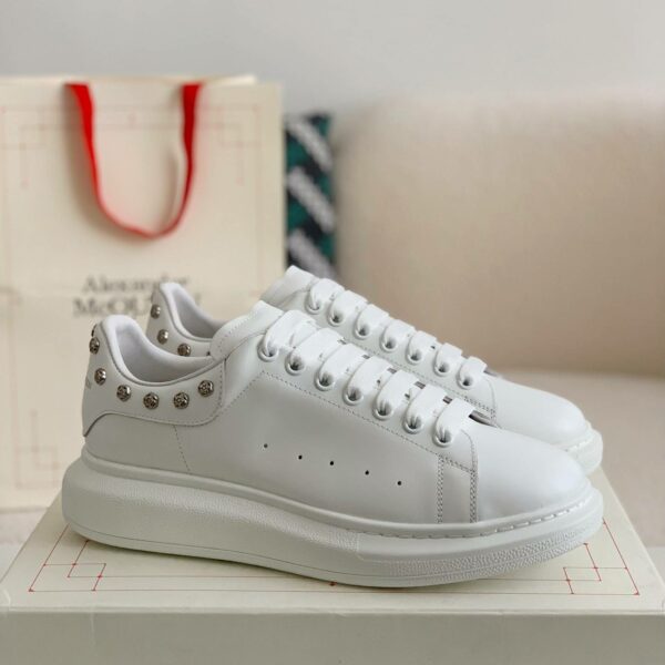 Alexander McQueen MQ White Rose nail tail Sneakers