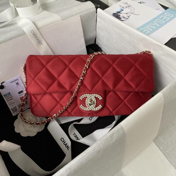 Chanel 23A Hot Selling Pearl Stick Bag AS3791, Top Quality  Size: 11.5 * 26 * 4cm