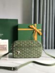 Goyard 2023 brand new Khaki Green Cap-Vert camera bag Size: 22 * 13 * 6.5cm