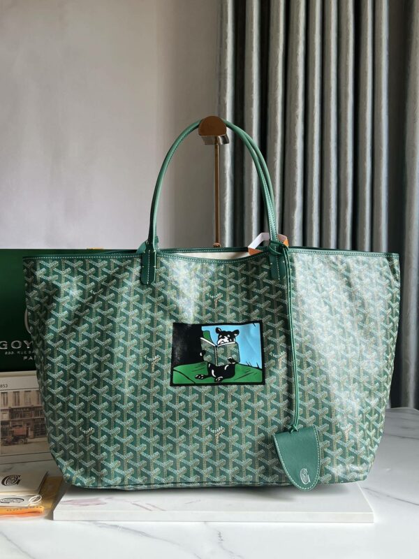 Goyard Saint Louis GM special painted Dou style shopping bag