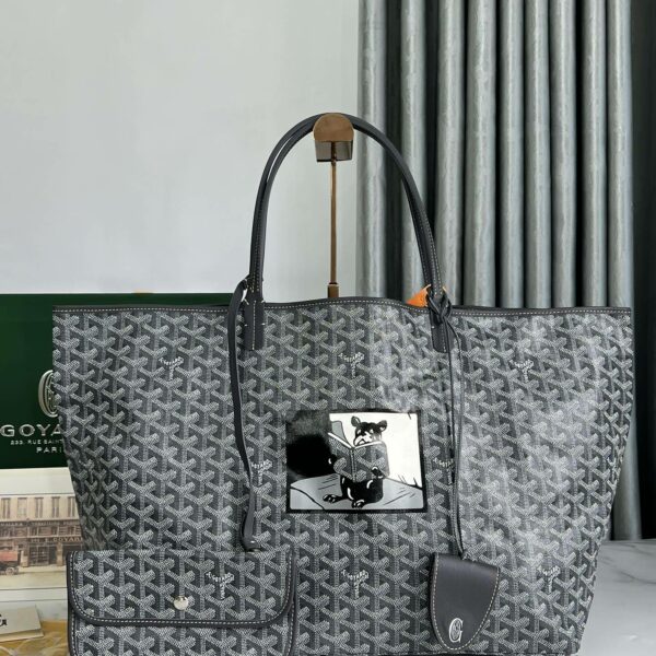 Goyard Saint Louis GM special painted Dou style shopping bag