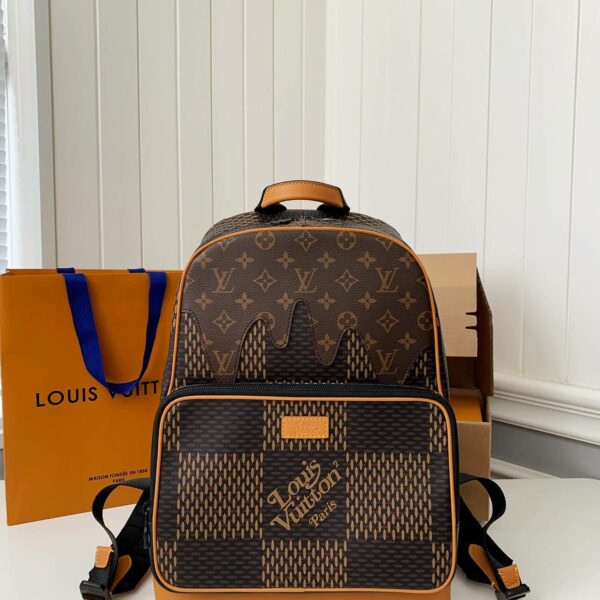 Louis Vuitton x Nigo Co branded Campus Men's Backpack N40380, Top Quality Size: 30 * 39 * 13cm