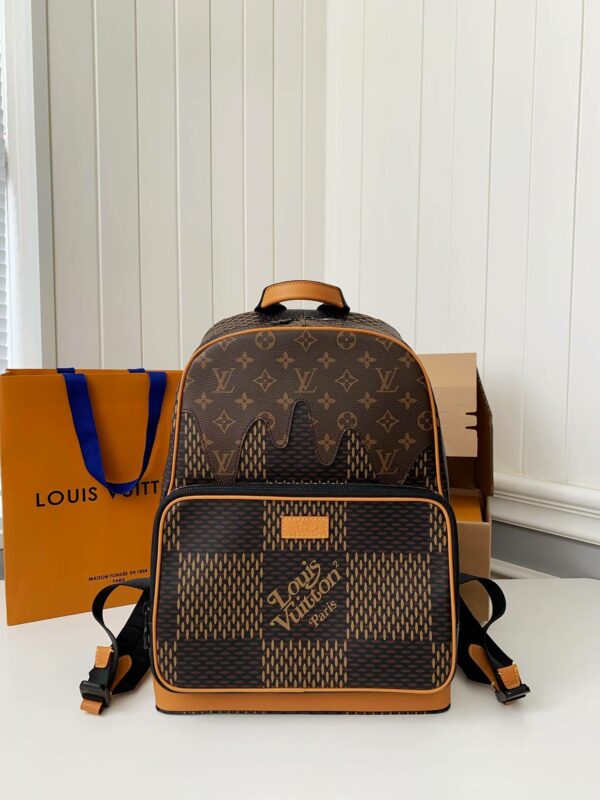 Louis Vuitton x Nigo Co branded Campus Men's Backpack N40380, Top Quality Size: 30 * 39 * 13cm