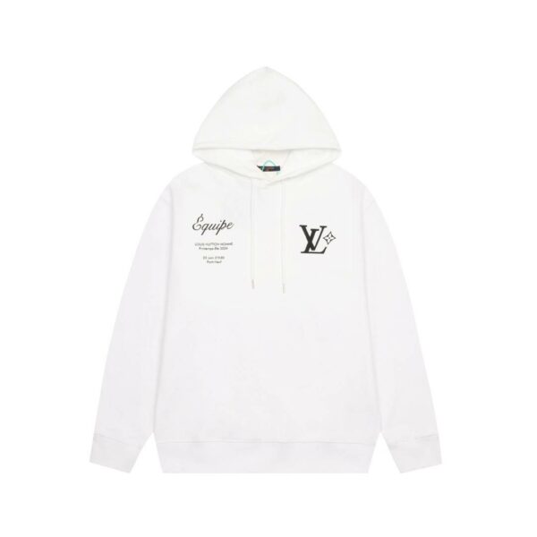 Louis Vuitton 23ss new staff uniform letter hooded sweatshirt