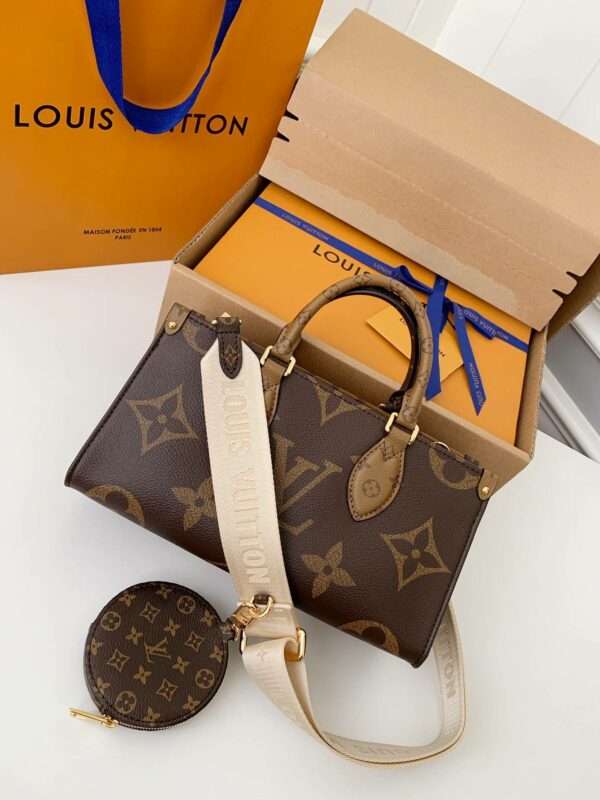 Louis Vuitton's Seasonal New ONTHEGO Horizontal Handbag M46653 Top Quality Size: 25 * 13 * 10cm