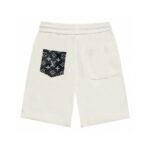 LV 23/SS men's new pocket accessories casual knitted shorts