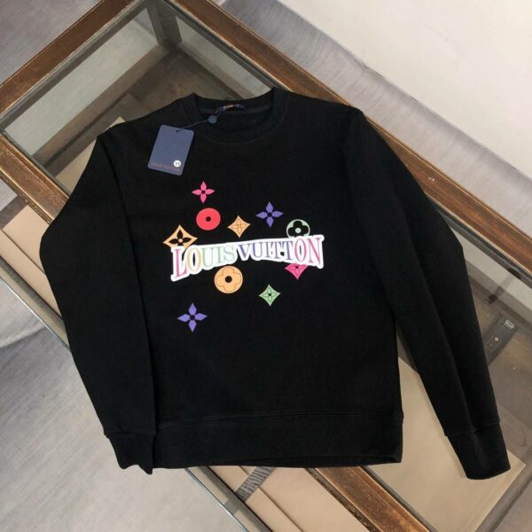 Louis Vuitton 2023 new autumn and winter couples style round neck sweatshirt