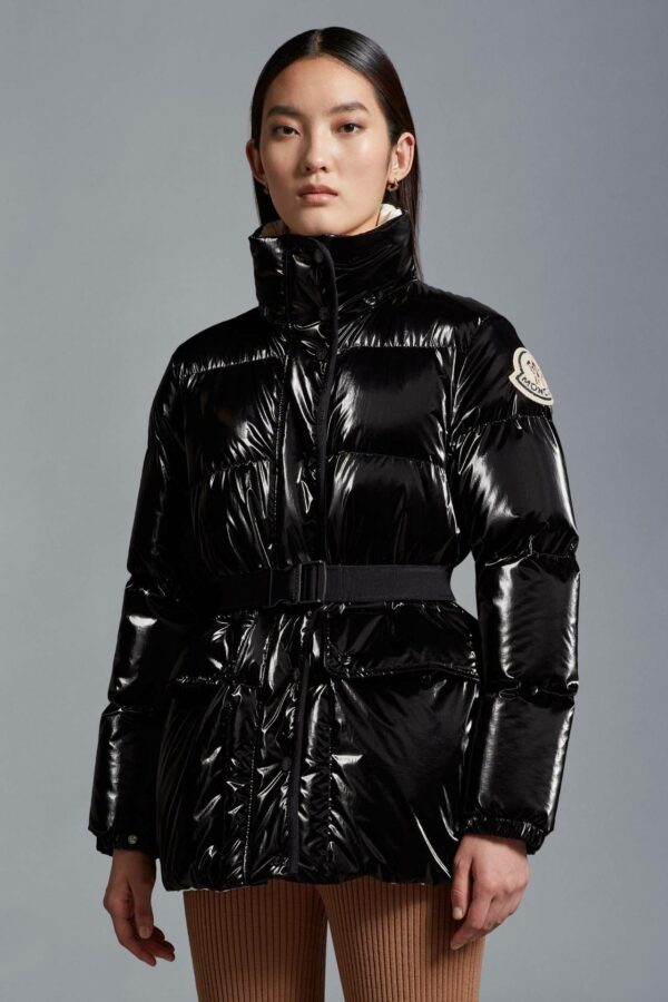 Moncler short jacket down for women-black