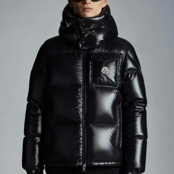 Moncler Short colored edge men's down jacket