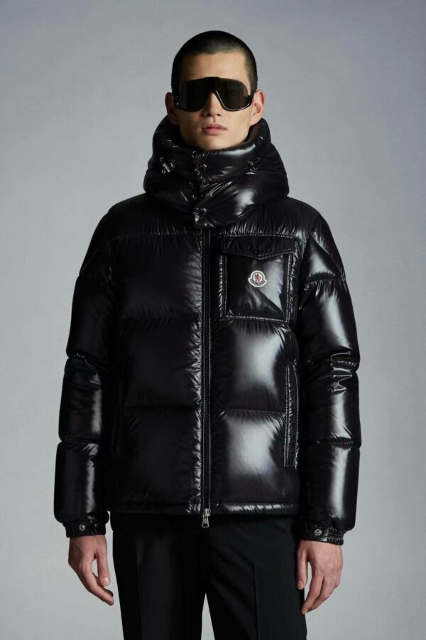 Moncler Short colored edge men's down jacket