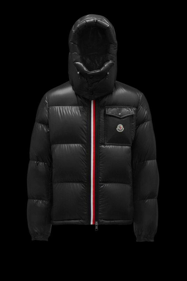 Moncler Short colored edge men's down jacket