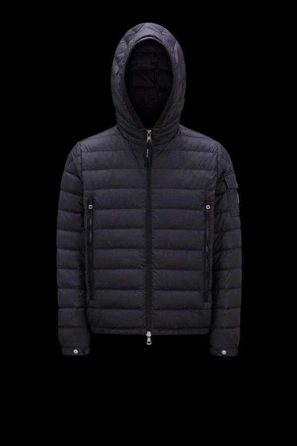 Moncler Short  men's down jacket-black