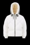 Moncler Women's hooded lettered down jacket