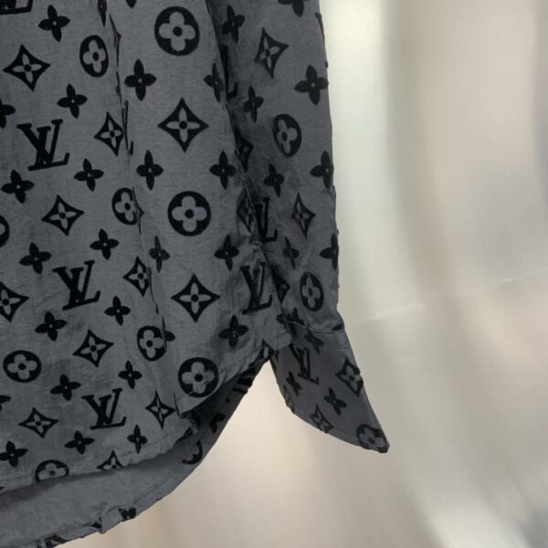 Louis Vuitton Flocked jacquard all over printed long sleeve shirt