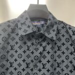 Louis Vuitton Flocked jacquard all over printed long sleeve shirt