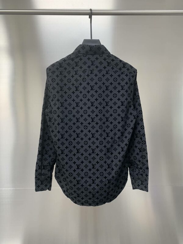 Louis Vuitton Flocked jacquard all over printed long sleeve shirt