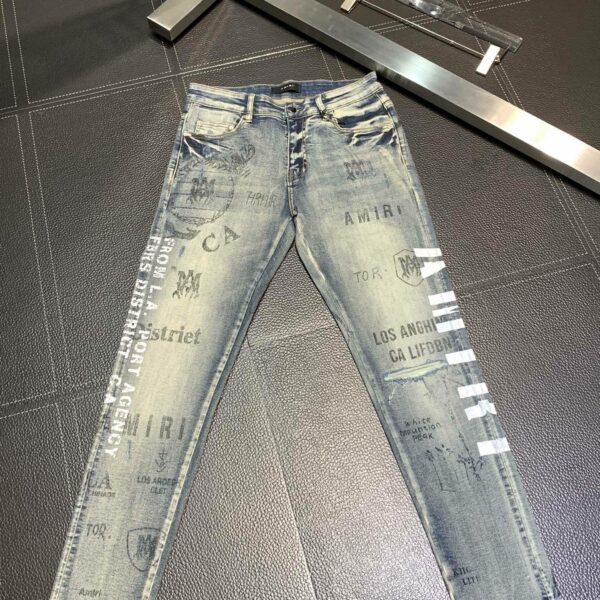 Amiri slim fit petite straight jeans