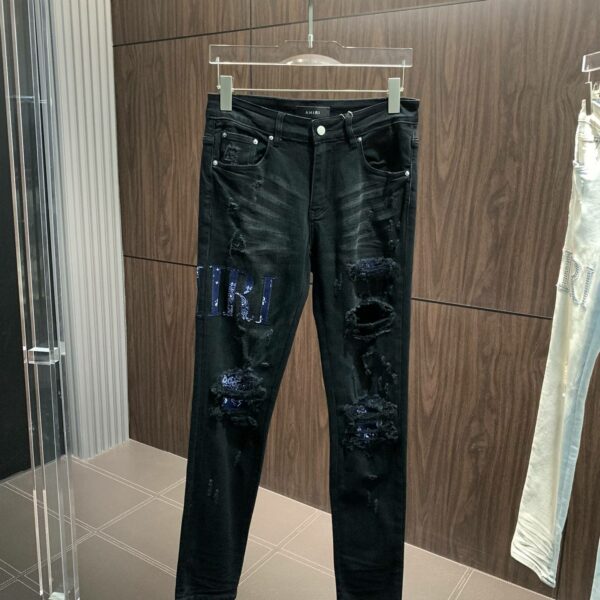 Amiri slim fit petite straight jeans