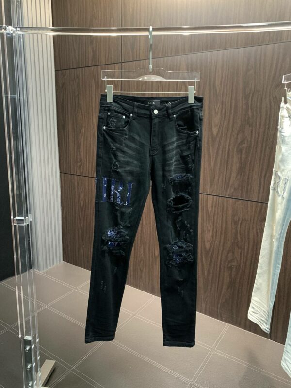 Amiri slim fit petite straight jeans