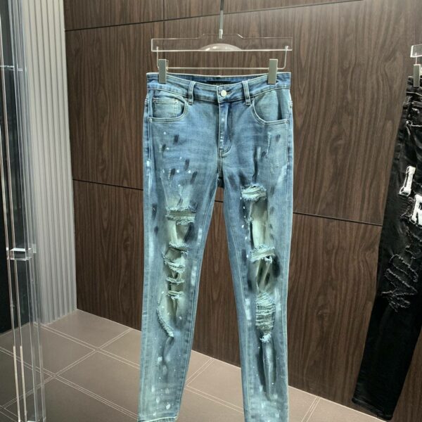 Amiri slim fit petite straight jeans