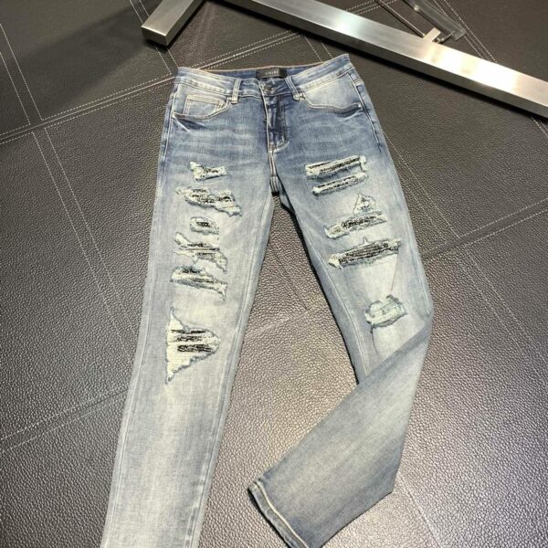 Amiri slim fit petite straight jeans