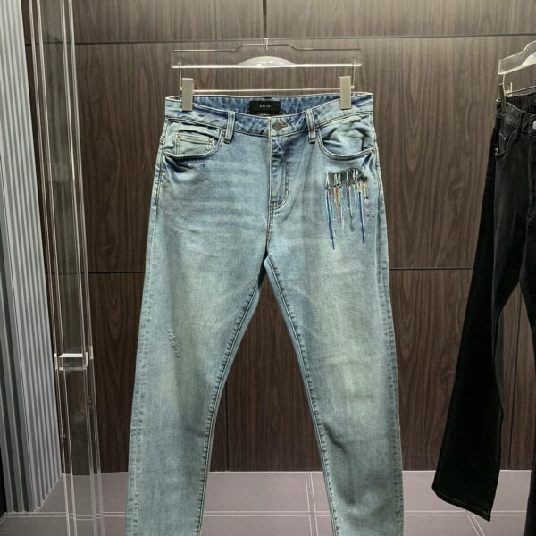 Amiri slim fit petite straight jeans