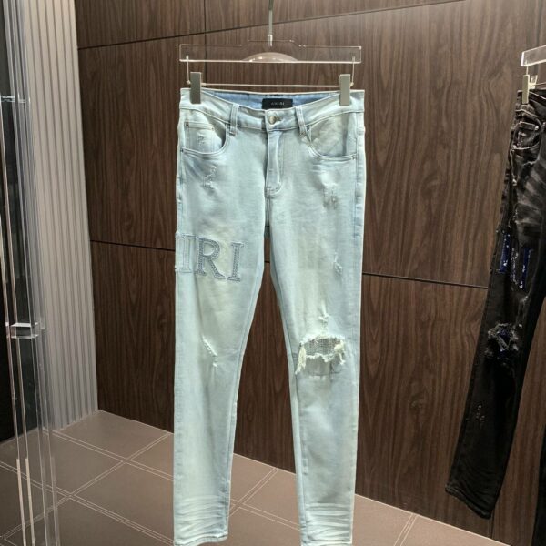 Amiri slim fit petite straight jeans