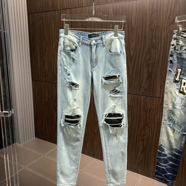 Amiri slim fit petite straight jeans