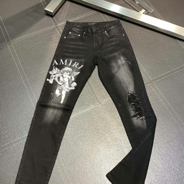 Amiri slim fit petite straight jeans