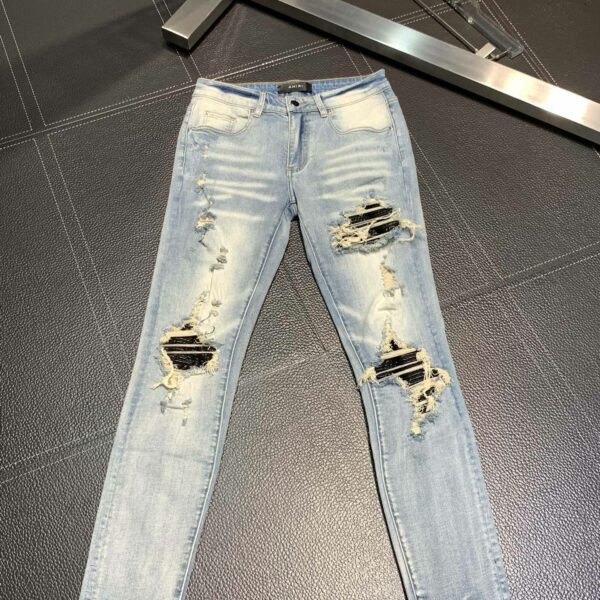 Amiri slim fit petite straight jeans