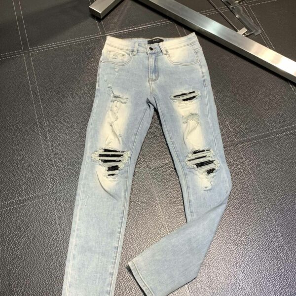 Amiri slim fit petite straight jeans