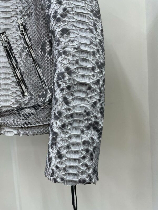 Amiri Real python leather jacket
