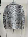Amiri Real python leather jacket