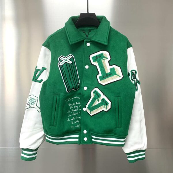 Louis Vuitton Wizard of Oz baseball uniform leather jacket