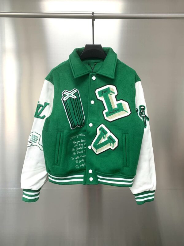 Louis Vuitton Wizard of Oz baseball uniform leather jacket