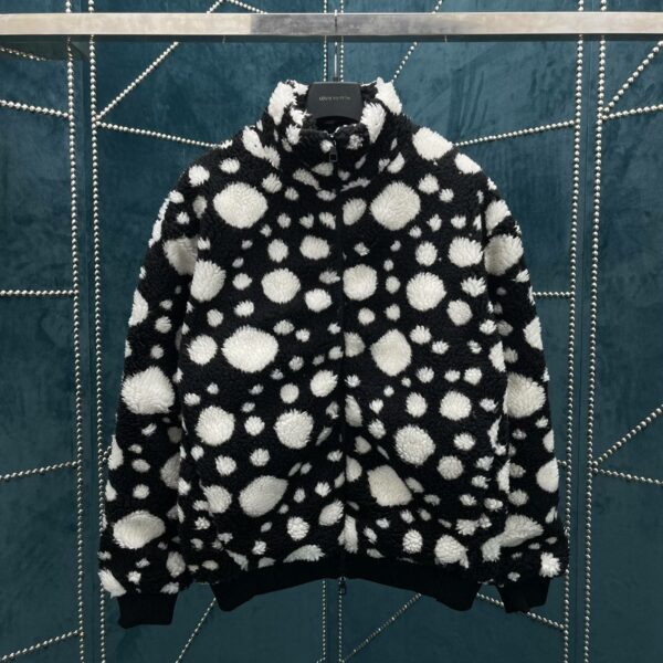 Louis Vuitton  X  Yayoi Kusama collaboration belted jacket