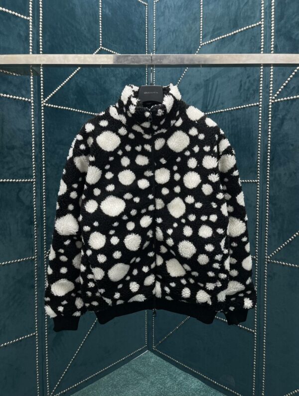 Louis Vuitton  X  Yayoi Kusama collaboration belted jacket