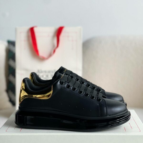 Alexander McQueen MQ golden cowhide tail Air cushion bottom Sneakers