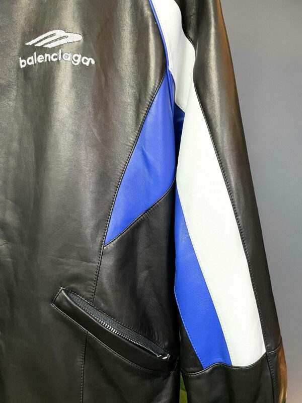 Balenciaga 2023 Hooded Leather Jacket