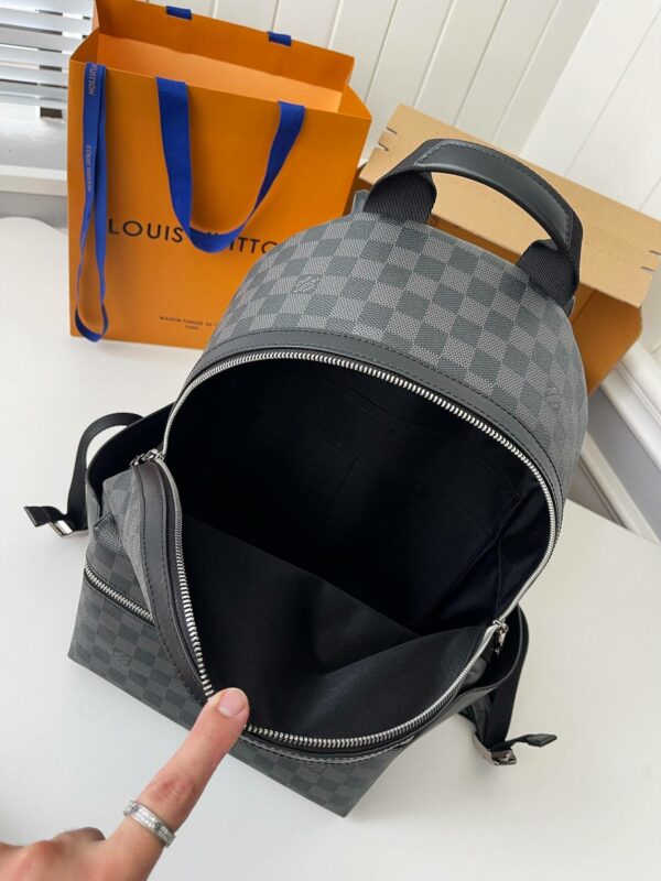 Louis Vuitton 24s New DISCOVERY Small Black Checker Backpack N40514, Top Quality Size: 29 * 38 * 20c